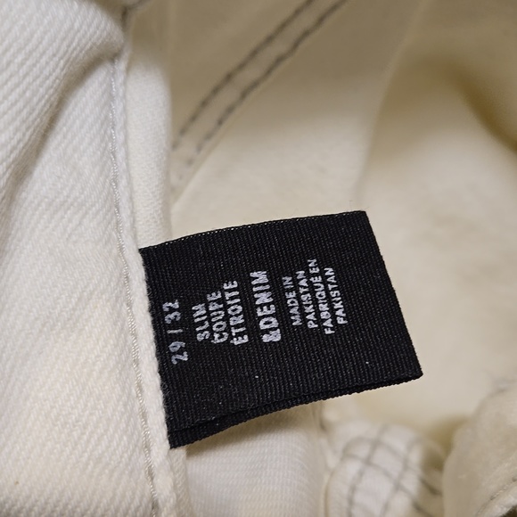 H&M mens white jeans 29x32 - Picture 3 of 3